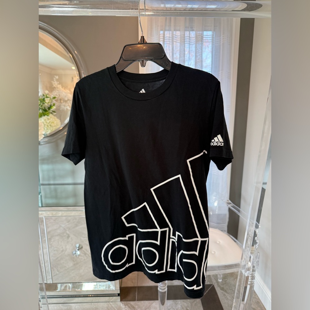 Adidas Kids Youth Black Graphic Tee